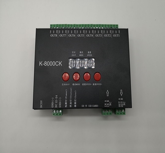 Led SPI K-8000CK Ʈѷ    ä SD ī α׷ LEDedit IC LPD6803,TM1809,WS2801,WS2811,TLS3001,UCS1903